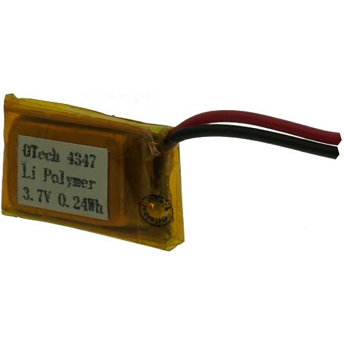 Batterieerie OTech 1ICP5/13/22 (mm: 4.73x12.22x21.82) sortie fil 3.7V Li-Po 60mAh