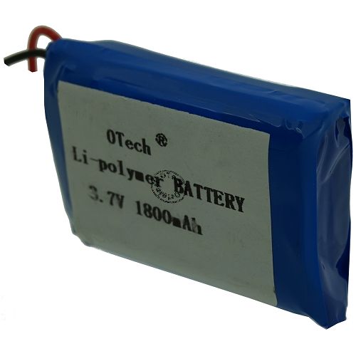 Batterieerie OTech 1ICP13/40/52 (mm: 12.55x39.99x51.47) sortie fil 3.7V Li-Po 1800mAh