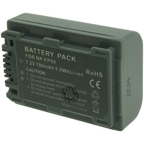 Batterie OTech pour NP-FP50 Grey 7.4V Li-Ion 750mAh