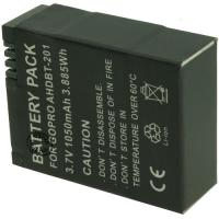 Batterie Camescope Li-ion. capacité: 1100 mAh pour GOPRO AHDBT-201