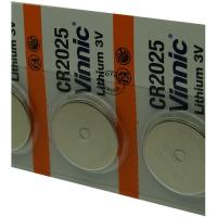Pile Pack de 5 Vinnic CR2025 3V Lithium