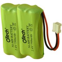 Pack de 2 batteries Téléphone sans fil pour LEXIBOOK AEG DOLPHY